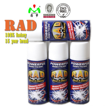 300ml 400ml 600ml Spray efficace de tueur d&#39;insectes d&#39;insecticide d&#39;aérosol